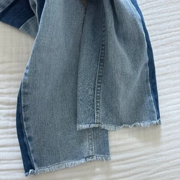 ROXY Cloudy Days Boyfriend Fit Two-Tone Jeans Like New ✨ - Picture 8 of 16